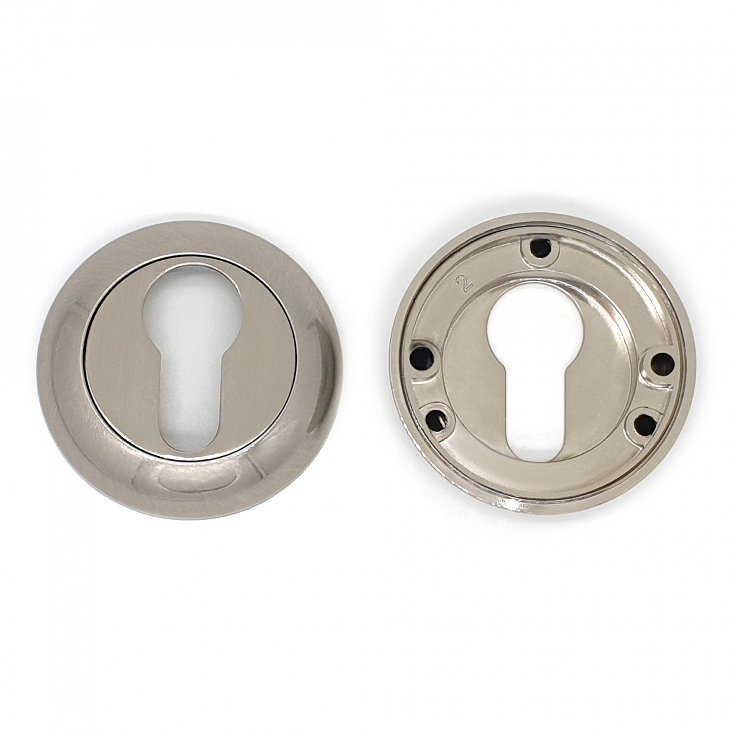 Накладка на цилиндровый механизм (ключевина) SOLLER ET-02 SS матовый никель/SS