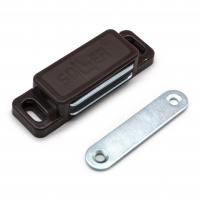 Магнит мебельный SOLLER L-74 h-15 мм коричневый