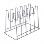 Подставка под крышки настольная хром вертикальное расположение крышек