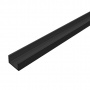 Планка для панелей "Союз" 6 мм 600 мм торцевая черная