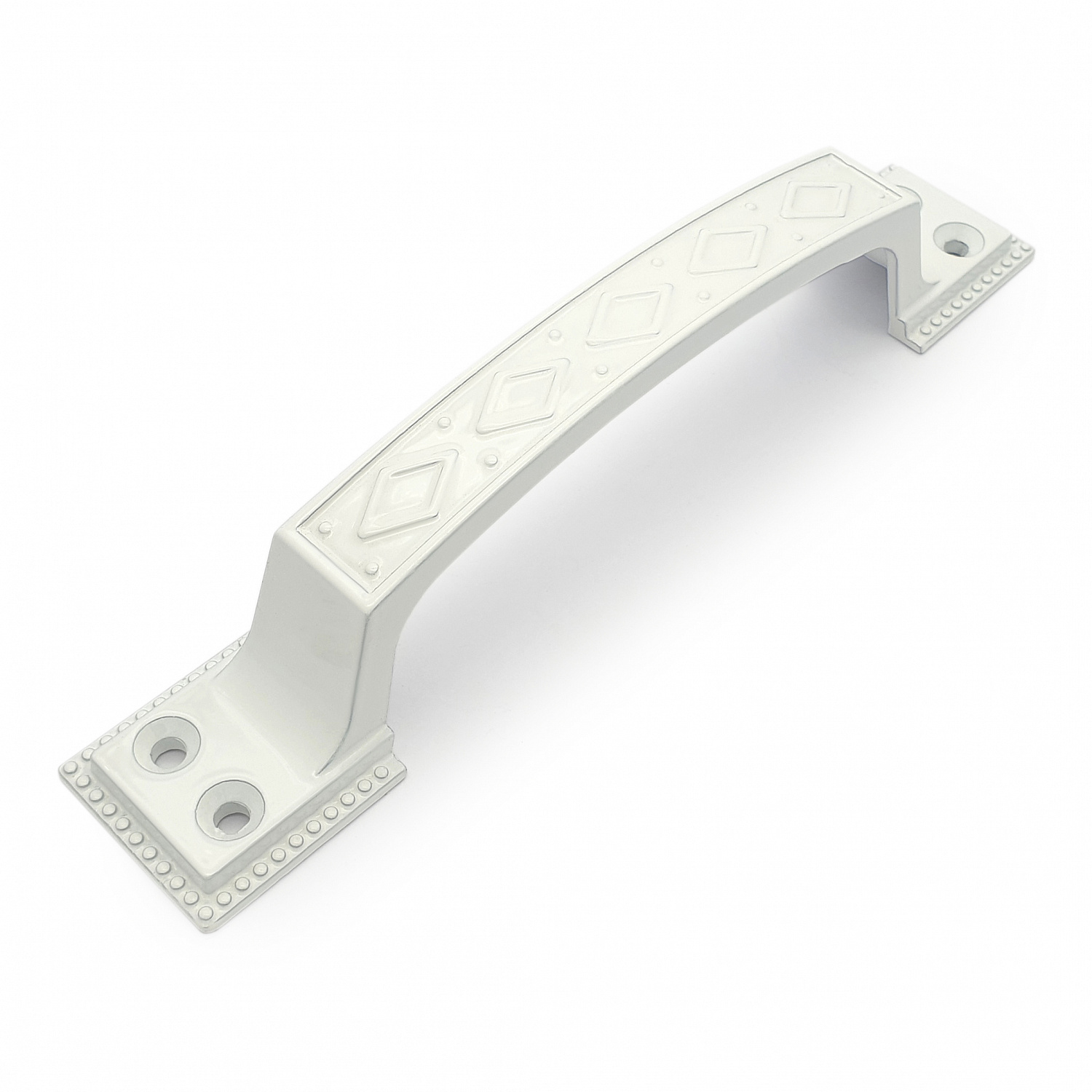 Ручка-скоба дверная РС-100-3 белый глянец (литьё, ЦАМ)