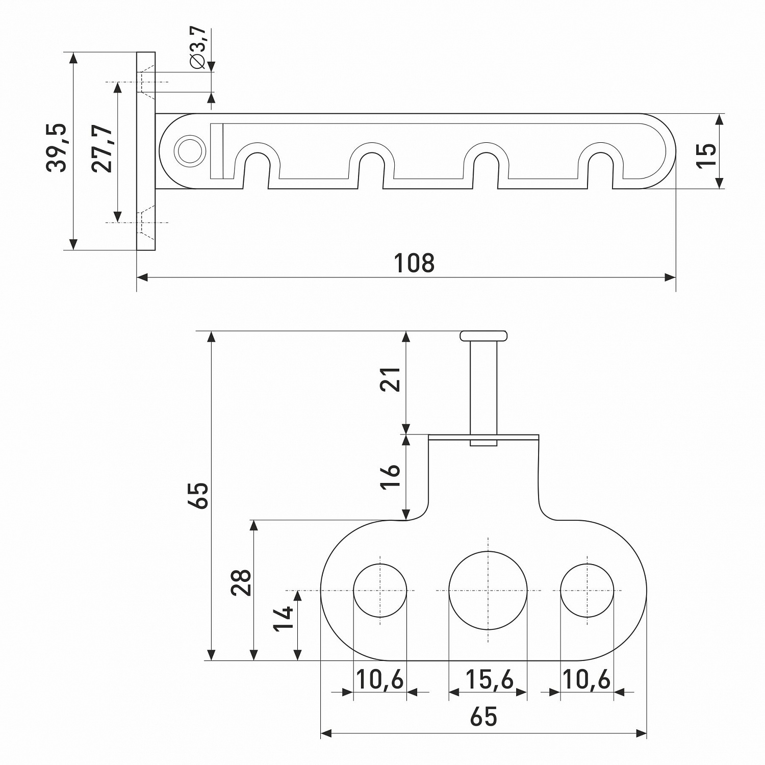 Ограничитель открывания для пластиковых окон 4-х позиционный белый