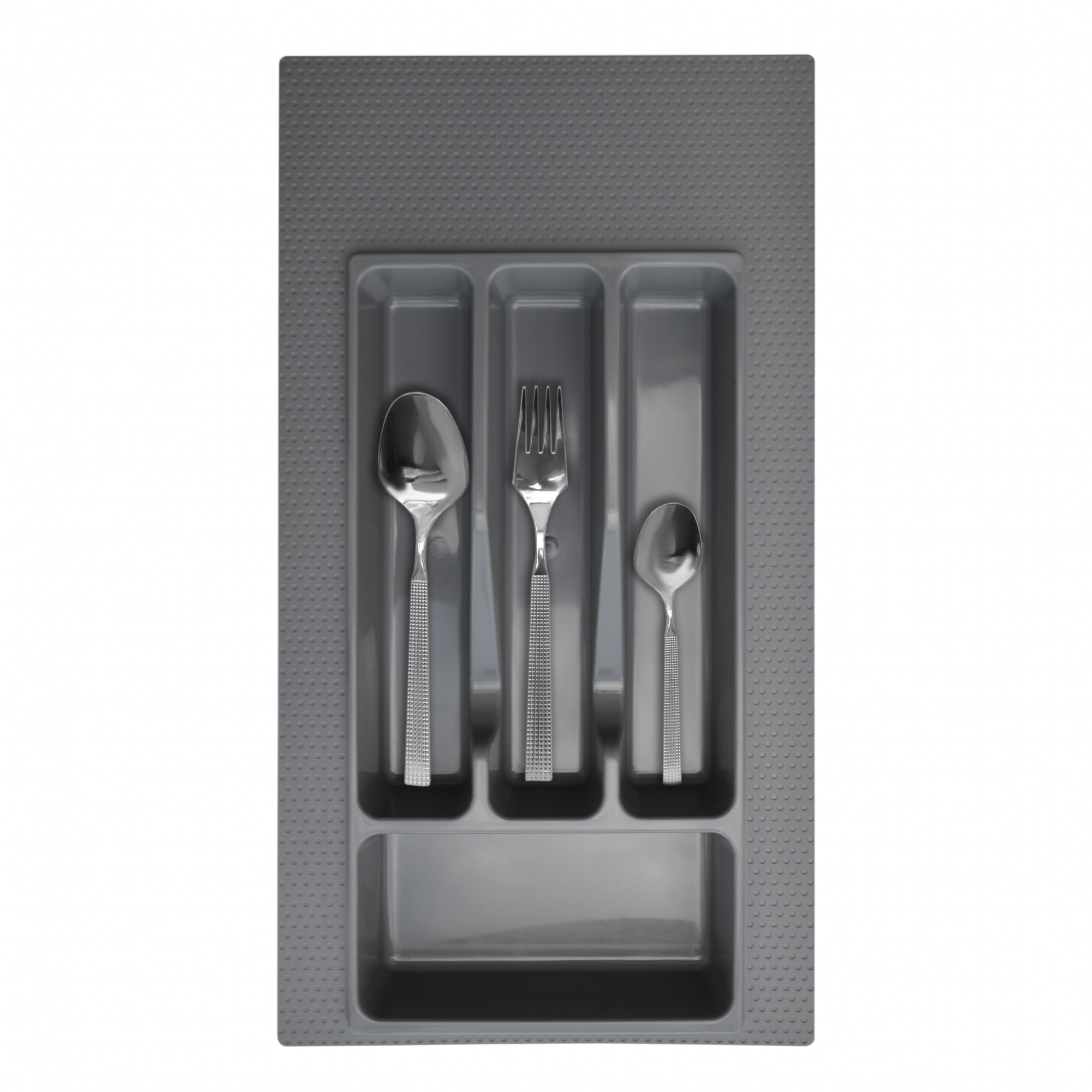 Вкладка в ящик для столовых приборов 300-350 мм серая