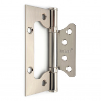 Петля дверная накладная 4" SOLLER никель (сталь 100*75*2) бабочка без врезки