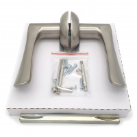 Комплект дверных ручек SOLLER ZY-508 SS матовый никель