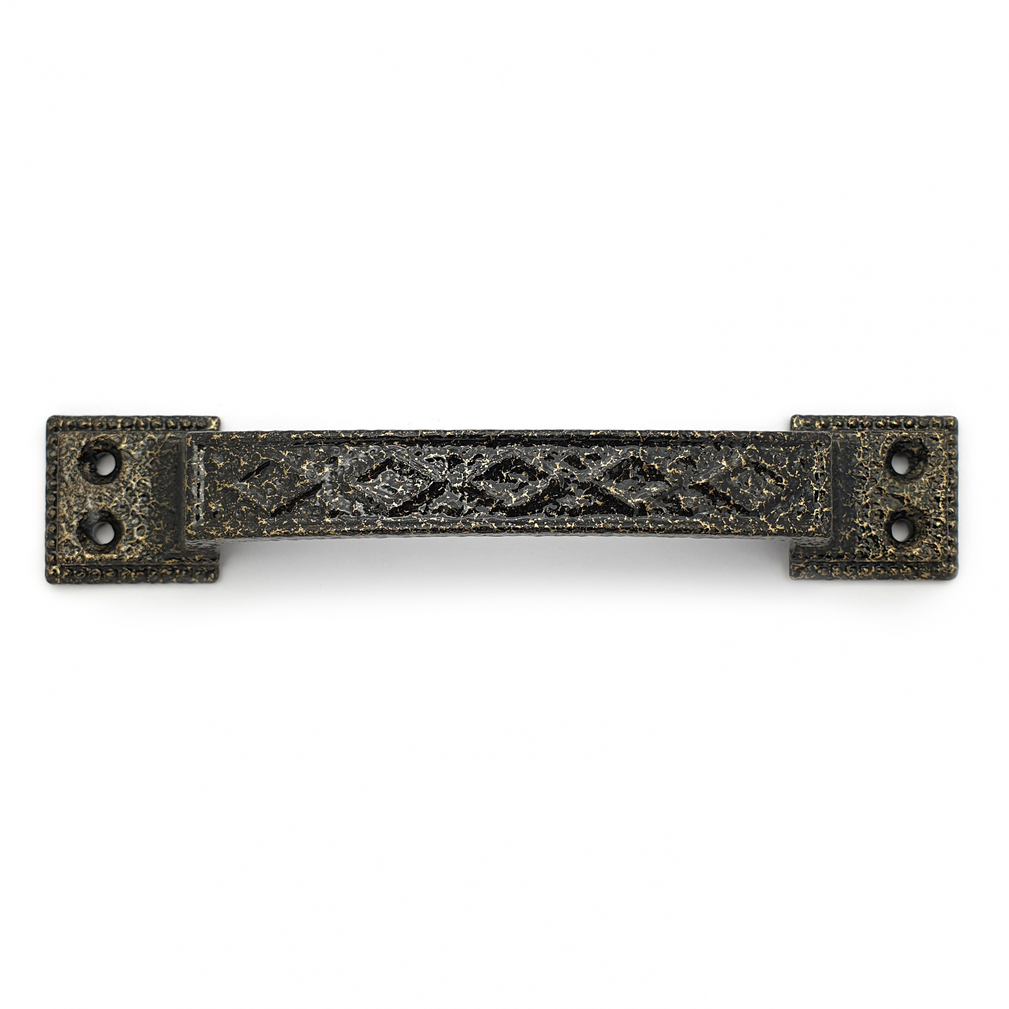 Ручка-скоба дверная РС-100-3 антик/бронза (литьё, ЦАМ)