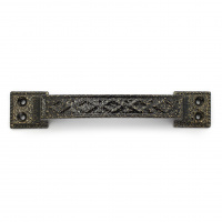 Ручка-скоба дверная РС-100-3 антик/бронза (литьё, ЦАМ)