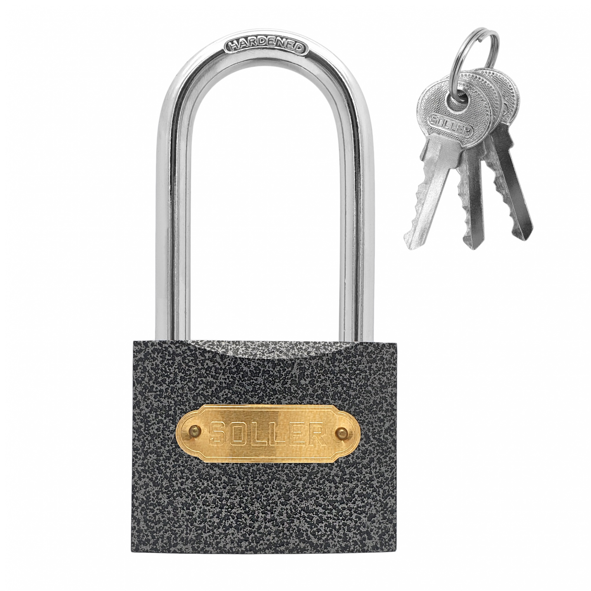 Замок навесной с длинной дужкой SOLLER 367-75L (75 мм)
