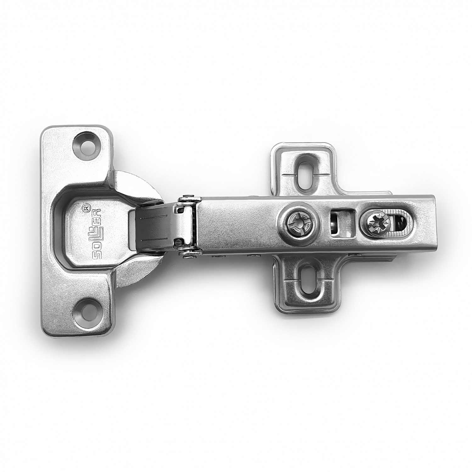 Петля мебельная накладная SOLLER 1109 с доводчиком Сlip-on 