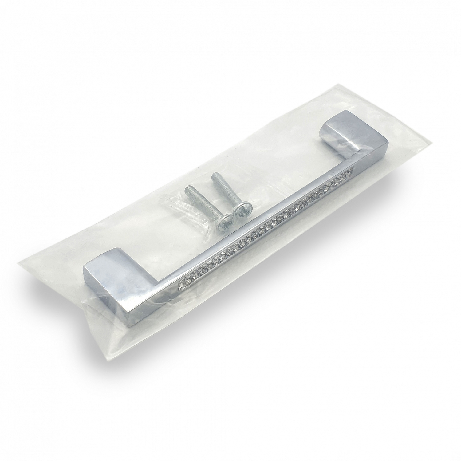 Ручка мебельная SOLLER 681-96 хром со стразами