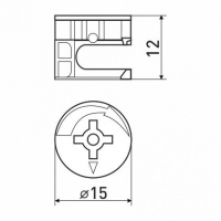 Эксцентрик d-15 мм