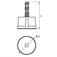 Верхнее крепление SOLLER Z-006 d-50 мм цанговое