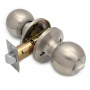 Ручка-защелка /кноб/ межкомнатная SOLLER ЗШ-03 ВКSN никель без ключа с фиксатором