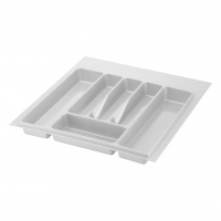 Вкладка в ящик для столовых приборов 500-550 мм белая