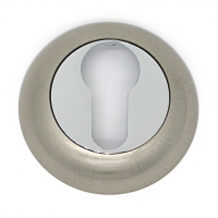 Накладка на цилиндровый механизм (ключевина) SOLLER ET-02 CP/SS хром/сатин