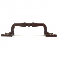 Ручка-скоба дверная РС-100-2 коричневый глянец (литьё, ЦАМ)