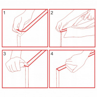 Кромка клеевая 19 мм венге