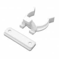 Клипса + подклипсник для опоры 90-120 мм белая для крепления цоколя