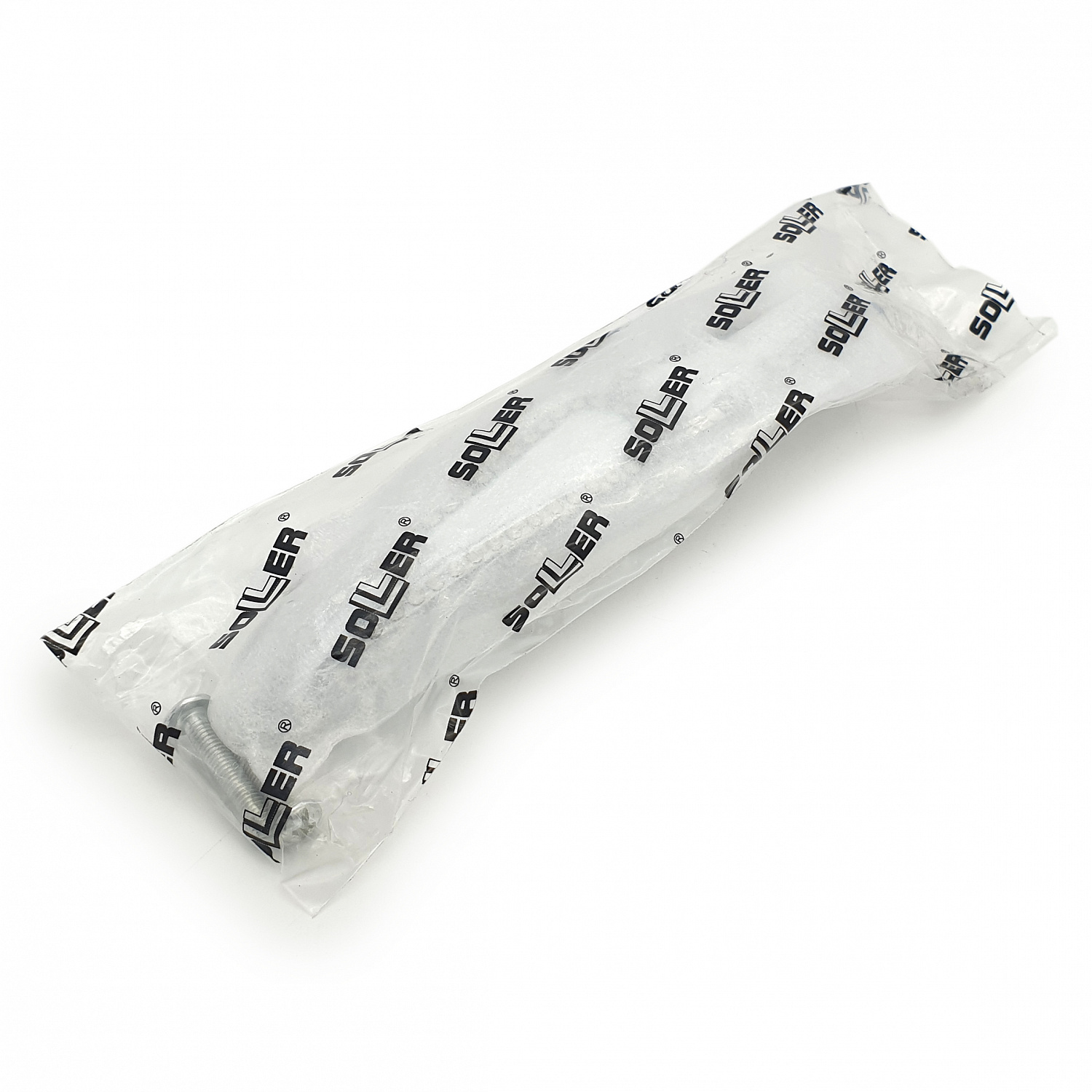 Ручка мебельная SOLLER 690-128 белая/хром со стразами