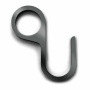 Крючок с отверстием для рейлинга черный SOLLER Z-8 d-16
