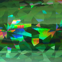 Пленка самоклеящаяся голограмма 0,45*8 м М007С зеленая