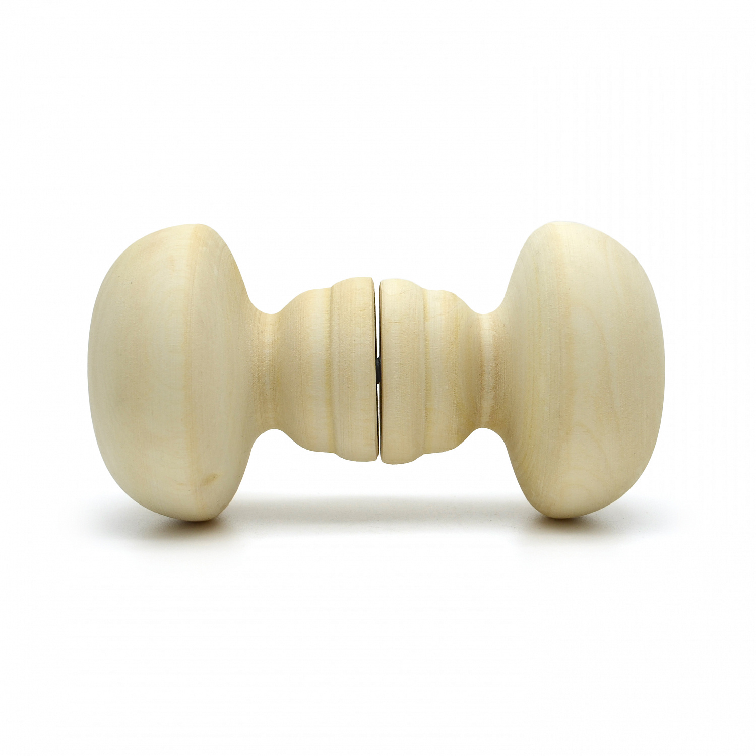 Ручка-кнопка большая Классика банная деревянная