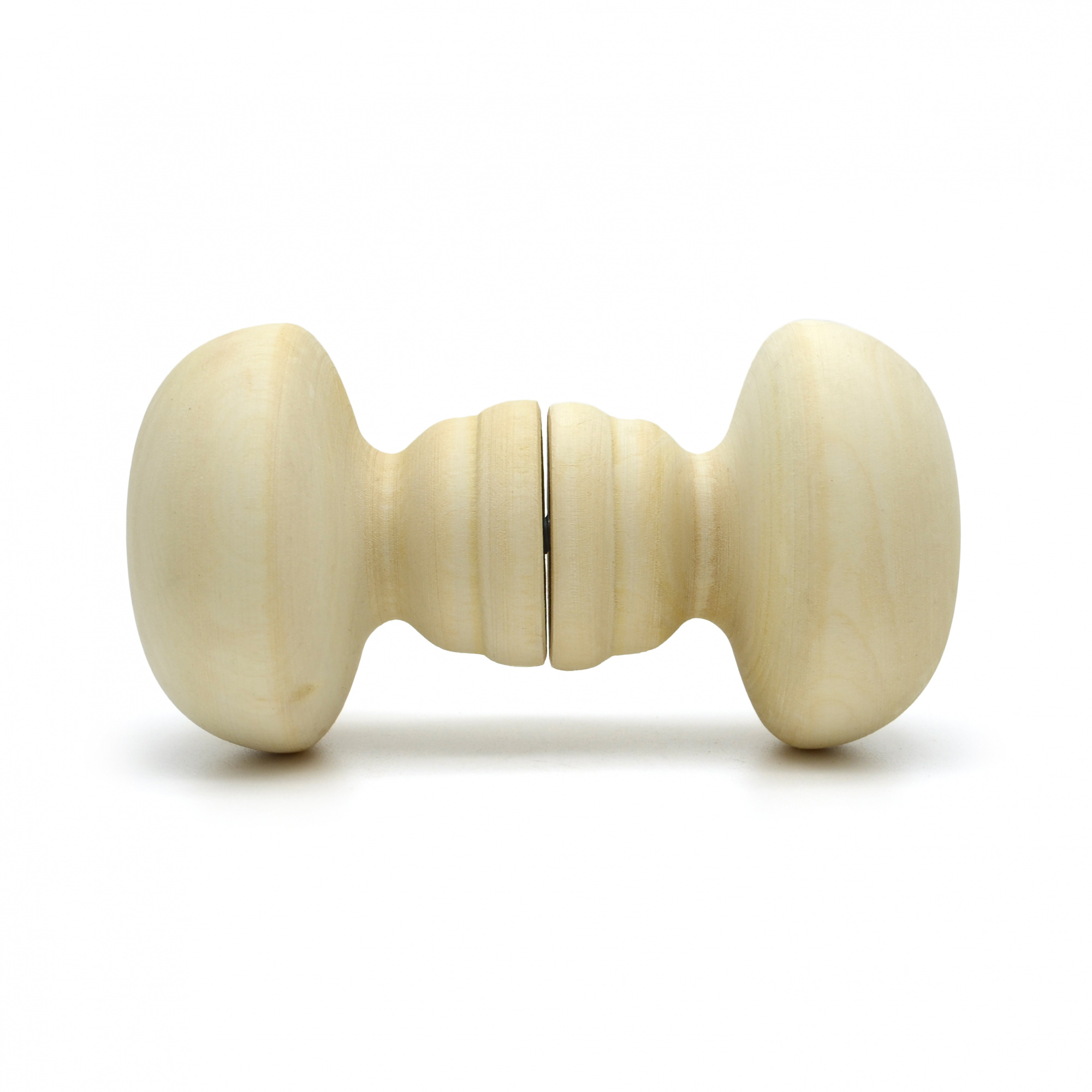 Ручка-кнопка большая Классика банная деревянная