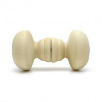 Ручка-кнопка большая Классика банная деревянная