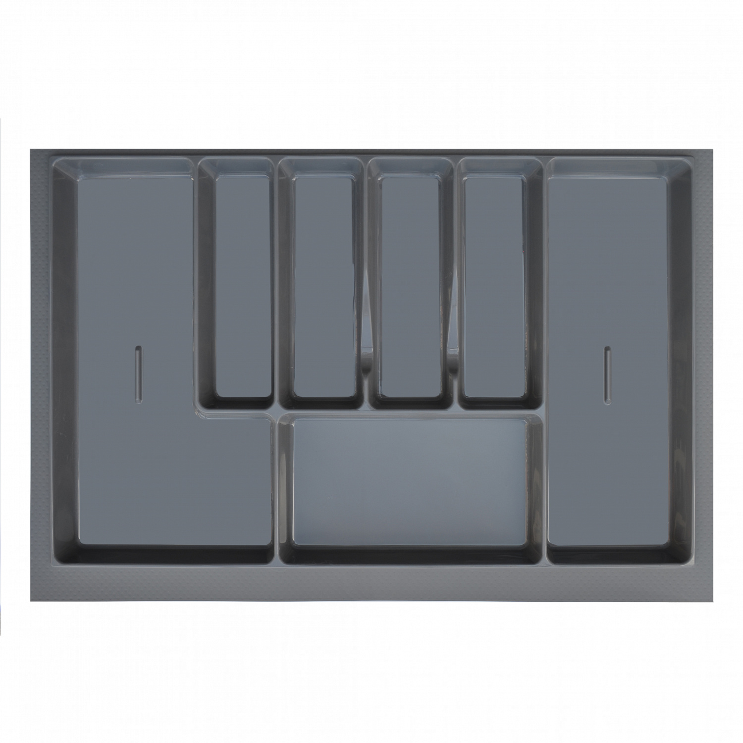 Вкладка в ящик для столовых приборов 800 мм серая